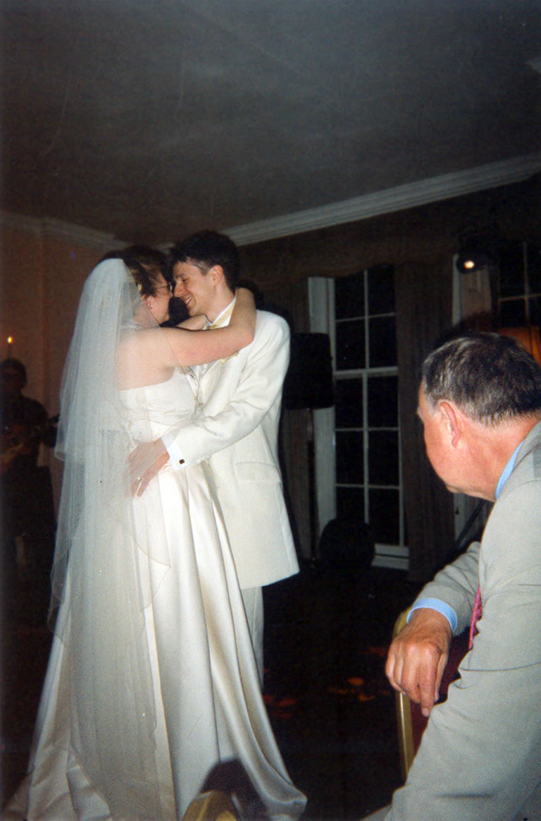 Charlotte & Tom dancing whilst being observed by Robin Caven-Atack