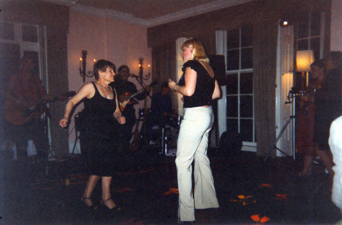 Pauline Hill & Karen Webb dancing