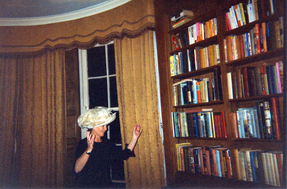 Linda Snell in a hat