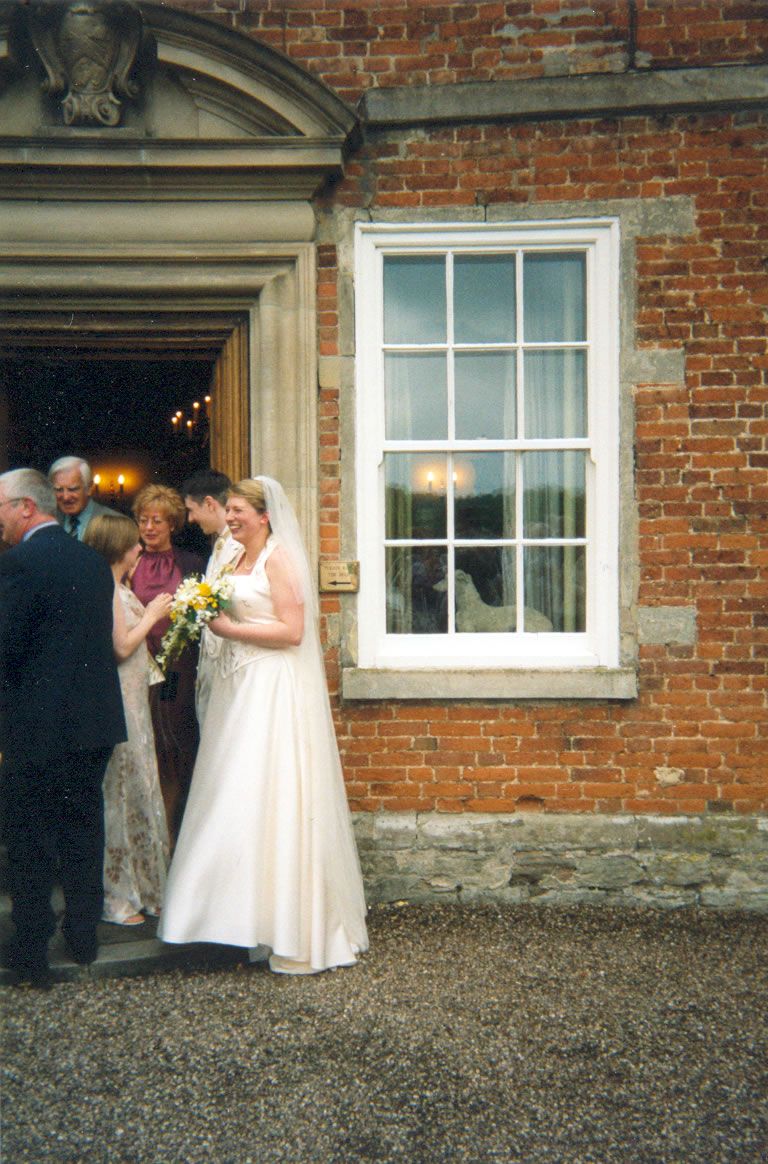 Kingsley Ash, Pop, Victoria Ash, Sarah Ash, Tom, Charlotte and a dog in the window
