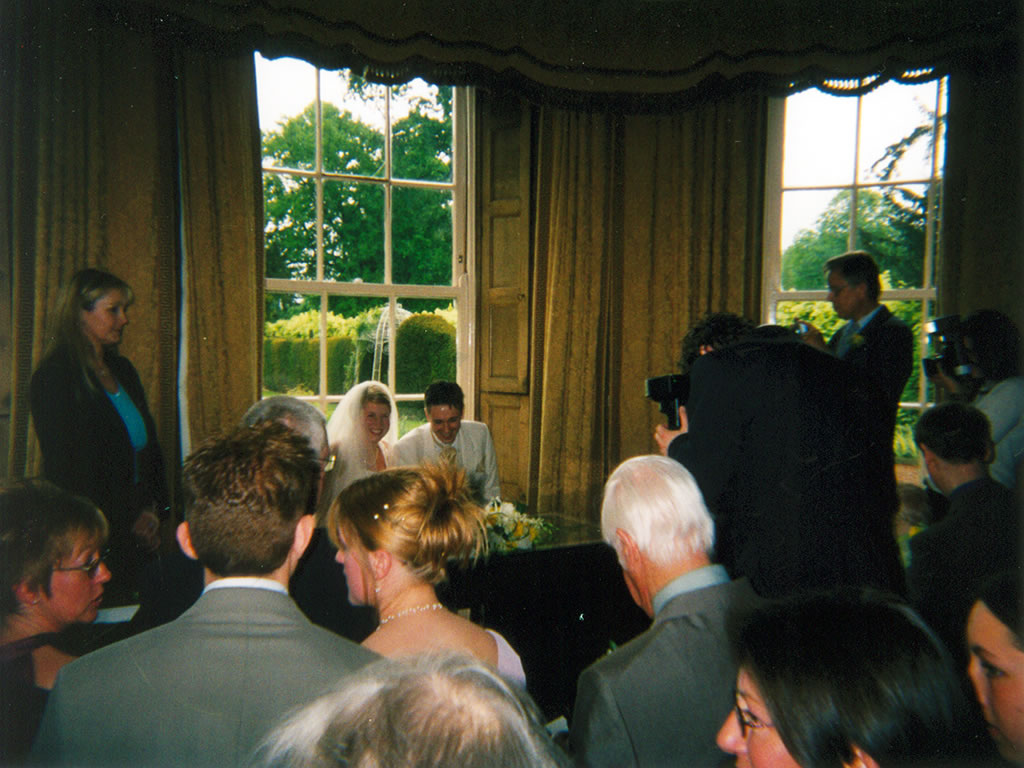 signing the register