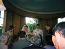 7. Andy Fedrick (far right) expresses his hopes for the future of the happy couple